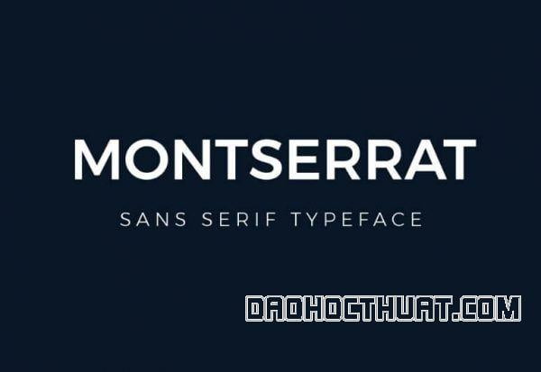 Tổng hợp mẫu Font Montserrat Việt hóa bạn nên biết