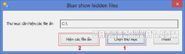 Cách mở USB bị lỗi shortcut bằng phần mềm Attrib của Bkav
