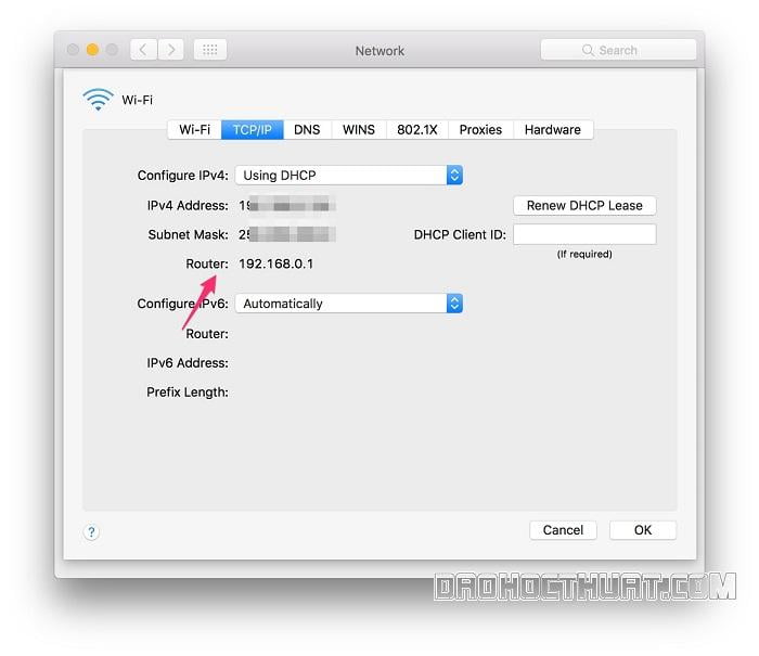 Cách tìm ra IP đĩa chỉ mạng Wifi trên máy tính MAC OS