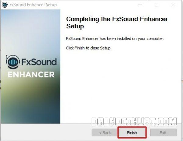 Cài đặt DFX audio enhancer