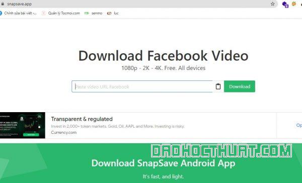 cach tải video snapsave