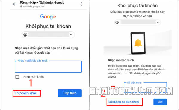 Hướng dẫn cách lấy lại mật khẩu Gmail cực đơn giản Bước 3