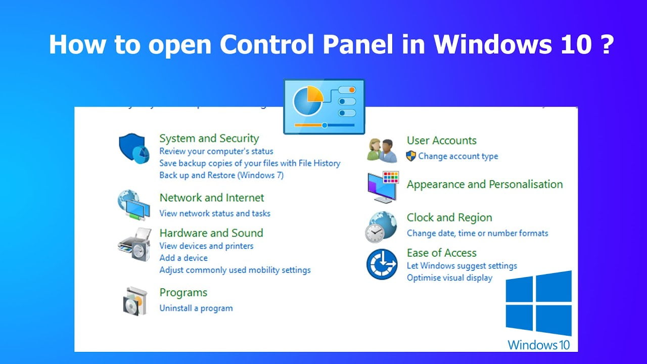 Control Panel là gì? Hướng dẫn truy cập Control Panel trên Windows 10