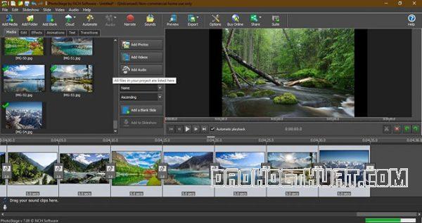 Slideshow là gì - Sử dụng PhotoStage của NCH Software