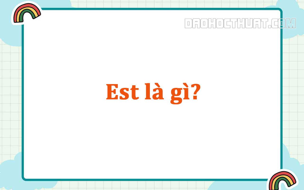 Est là gì? Chi tiết những định nghĩa về Est mà bạn cần biết