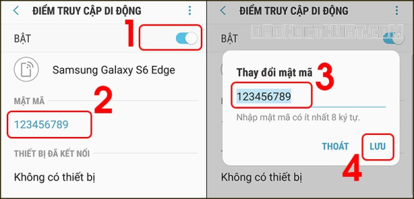 Cách phát Wifi từ Samsung