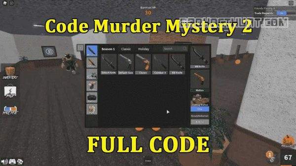 Code Murder Mystery 2 mới nhất