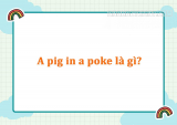 A pig in a poke là gì? Ý nghĩa và phân tích cụ thể